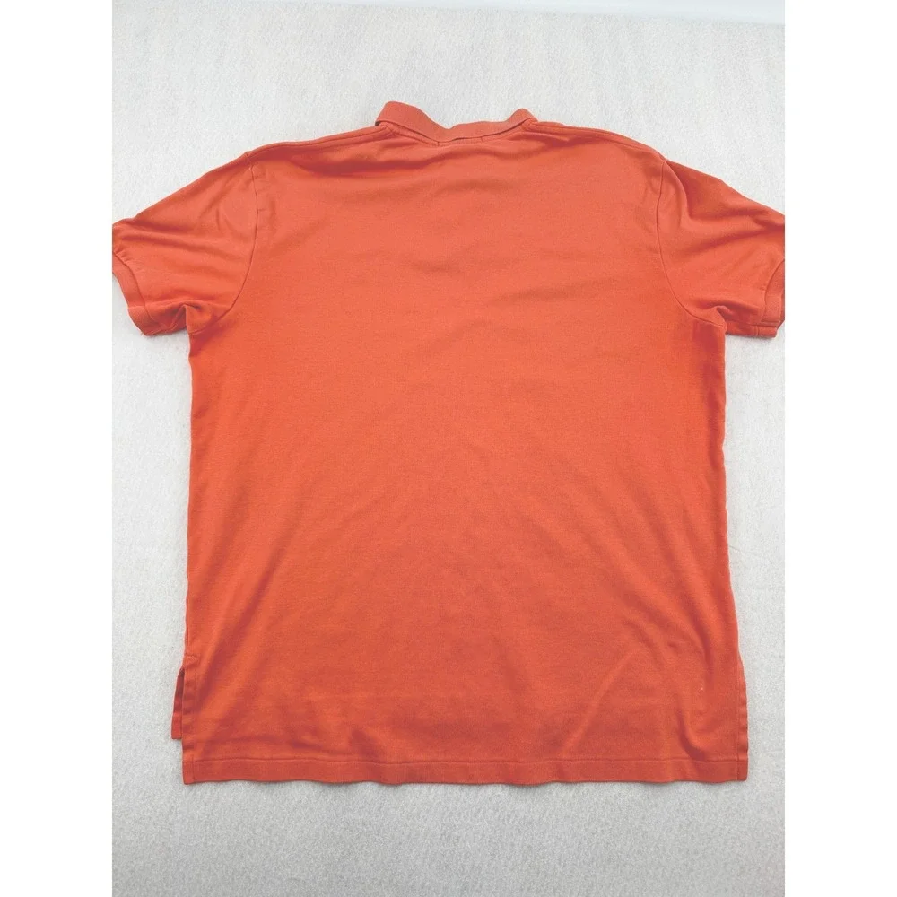 Polo Ralph Lauren Mens XL Short Sleeve Soft Cotton Polo Orange Preppy Casual